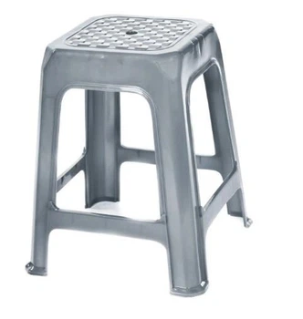 Табурет пластиковый R-plastic 360*360*435мм, металлик