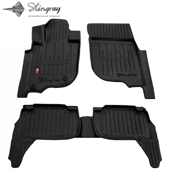 Автомобильные коврики в салон на Fiat Fullback 16- 5шт черные Stingray Фиат Фуллбэк АМ00469651