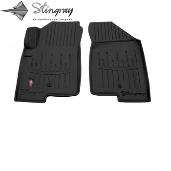 Автомобильные коврики в салон на Jeep Compass 1 06-16 передние черные Stingray Джип Компас АМ0046860