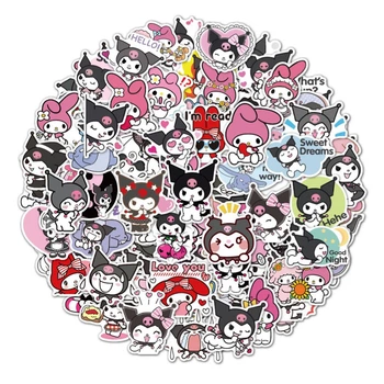 Набір стікерів Куромі Kuromi Моя Мелодія Onegai My Melody 50шт (23155)