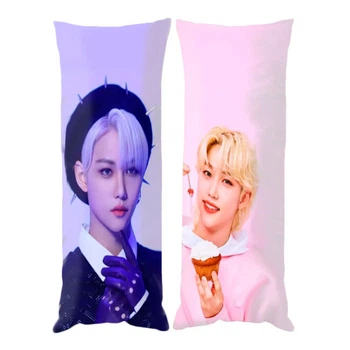 Подушка обнимашка дакимакура Феликс Стрей Кидс Stray kids v2 120х40см (23372)