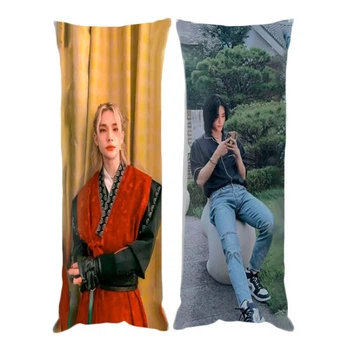 Подушка обнимашка дакимакура Хеджин Стрей Кидс Stray kids v3 150х50см (23381)