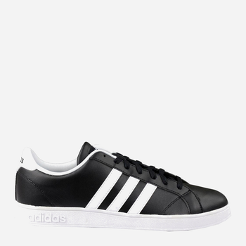 Tenisówki męskie ze skóry naturalnej do kostki Adidas Baseline AW4617 41.5 (UK 7.5) Czarne (4056565971817)