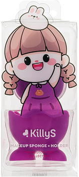 Спонж для макіяжу KillyS Tamagotchi Girl з підставкою фіолетовий 1 шт (5902704172944)