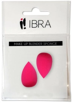 Zestaw gąbek do makijażu Ibra Makeup Beauty Blender mini Różowe 2 szt (5906395543373)