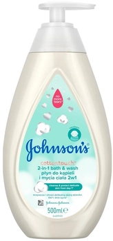 Płyn do kąpieli i mycia ciała Johnson & Johnson Johnson's Cotton Touch 2 w 1 500 ml (3574661428147)