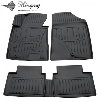 Автомобильные коврики в салон на Kia Ceed 2 12-18 5шт черные Stingray КИА Сид АМ0046877