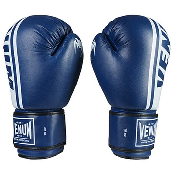 Боксерские перчатки синие Venum PVC-19 размер 12 oz