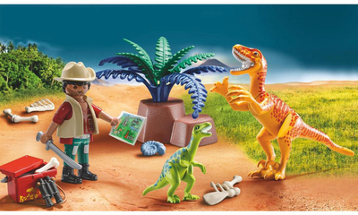 Zestaw figurek do zabawy Playmobil Dinos Badacz dinozaurów (4008789701084)