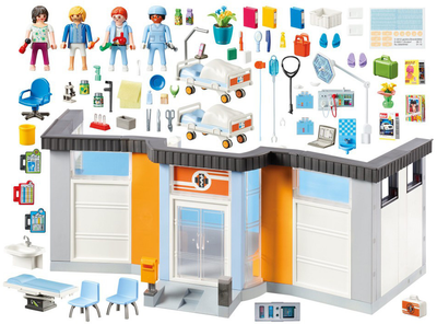 Zestaw figurek do zabawy Playmobil City Life Furnished Hospital Wing (4008789701916)