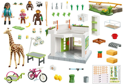 Ігровий набір фігурок Playmobil Family Fun Клініка для тварин у зоопарку (4008789709004)