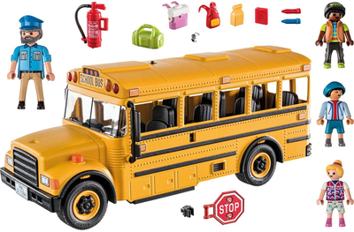 Ігровий набір фігурок Playmobil City Life Шкільний автобус (4008789709837)