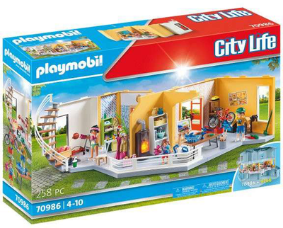 Zestaw do zabawy Playmobil City Life 70986 Dodatkowe piętro nowoczesnego domu (4008789709868)