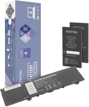 Акумулятор Mitsu для ноутбуків Dell Inspiron 13 7373/7386 11.4V 2200 mAh (5903050377427)