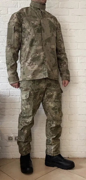 Тактическая военная форма (военный китель, военные тактические брюки) комуфляж оливия , размер М