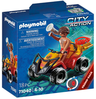 Zestaw do zabawy Playmobil City Action 71 040 Quad ratownika (4008789710406)