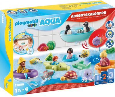 Kalendarz adwentowy Playmobil 1.2.3 Aqua Zabawa w kąpieli (4008789710864)