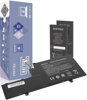 Акумулятор Mitsu для ноутбуків HP EliteBook x360 1030 G2 11.55V 4700 mAh (5904162454655)