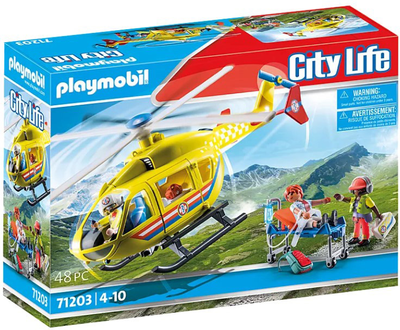 Zestaw do zabawy Playmobil City Life 71203 Helikopter ratunkowy (4008789712035)