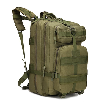Тактический штурмовой военный рюкзак Armour Tactical B45 Oxford 600D (с системой MOLLE) 45 литров Олива
