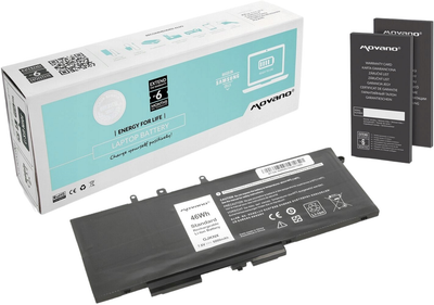 Акумулятор Movano Premium для ноутбуків Dell Latitude 5490/5590 7.4V-7.6V 6000 mAh (5903050376895)