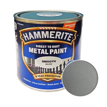 Краска гладкая финишная декоративная Hammerite Metal Paints, 2,5 л, Серебристый, Глянцевый
