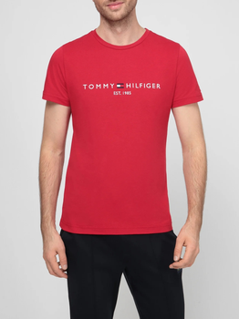 Koszulka męska Tommy Hilfiger MW0MW11797 M Czerwona (8720645717751)