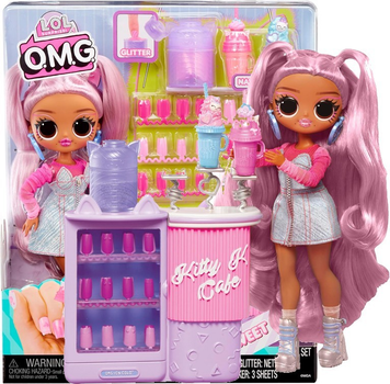 Лялька L.O.L Surprise OMG Sweet Nails Kitty K Cafe - ЛОЛ ОМГ Кафе Кітті Кей (з аксесуарами) (503859) - Ігровий набір LOL