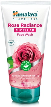 Гель для очищення обличчя Himalaya Rose Radiance освітлюючий міцелярний з органічною трояндою 150 мл (6291107225098)
