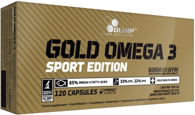 Kwasy tłuszczowe Olimp Gold Omega 3 Sport Edition 120 kapsułek (5901330030581)