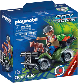 Zestaw do zabawy Playmobil City Action 71 041 Quad rolniczy (4008789710413)
