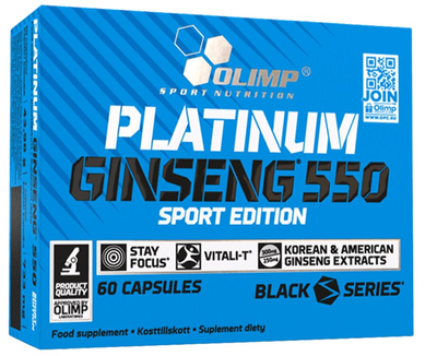 Дієтична добавка Olimp Platinum Ginseng Sport Edition 550 мг 60 капсул (5901330054877)