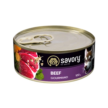 Вологий корм для собак Savory зі смаком яловичини 800 (г)
