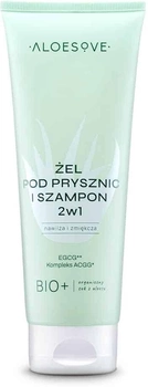 Żel pod prysznic i szampon ALOESOVE BIO+ 2 w 1 250 ml (5902249017267)