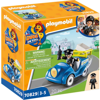 Zestaw figurek do zabawy Playmobil Duck On Call Police Mini-Car (4008789708298)