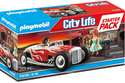 Ігровий набір фігурок Playmobil City Life Стартовий набір Hot Rod (4008789710789)