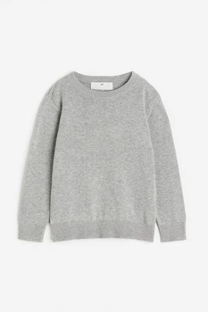 Джемпер однотонный серый H&M 98-104см (400094235)