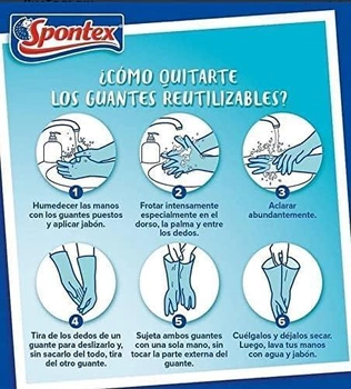Медичні рукавички Spontex Second Skin Gloves Size L (8410404452381)