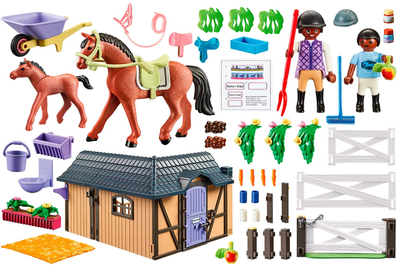 Ігровий набір фігурок Playmobil Country Конюшня для коней (4008789712387)