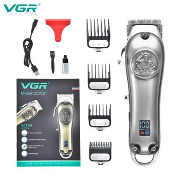Машинка для стрижки волос и бороды аккумуляторная VGR V-658 триммер стайлер профессиональный беспроводной