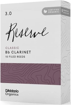 Тростини для кларнету D'Addario ORGANIC RESERVE CLASSIC BB CLARINET #3.0 - 10 BOX