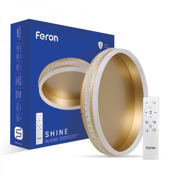 Світлодіодний світильник Feron AL6600 SHINE 70W золото (40280)