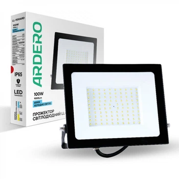 Светодиодный прожектор Ardero LL-1100ARD 100Вт 6500K IP65 черный