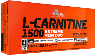 Spalacz tłuszczu Olimp L-Carnitine 1500 Extreme 120 kapsułek (5901330028847)