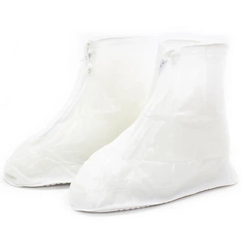 Бахилы на обувь ПВХ от воды и грязи Lesko SB-101 M 37-38 White (15034)