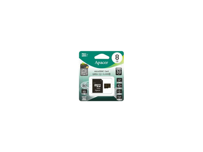 Карта пам'яті Apacer MicroSD 8 Gb Class 10 (AP8GMCSH10U1-R)