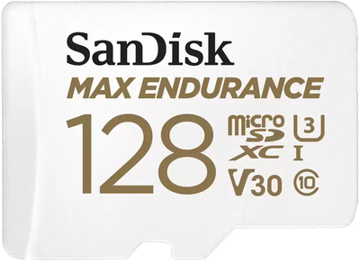 Karta pamięci SanDisk MicroSDHC 128GB UHS-I/U3 Class 10 Max Endurance (SDSQQVR-128G-GN6IA)
