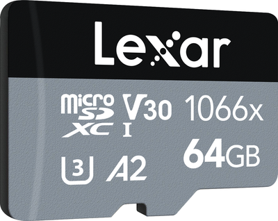 Карта пам'яті Lexar High-Performance 1066x microSDXC 64GB Class 10 UHS-I A2 V30 U3 (LMS1066064G-BNANG)