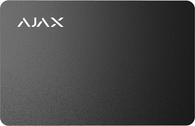 Безконтактна картка Ajax Pass чорна, 3 шт. (000022612)