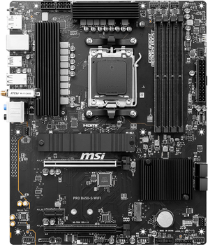 Материнська плата MSI PRO B650-S Wi-Fi (sAM5, AMD B650, PCI-Ex16)